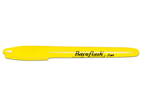 Marcador Fluorescente BACO MR110, Color amarillo, 10 Piezas.