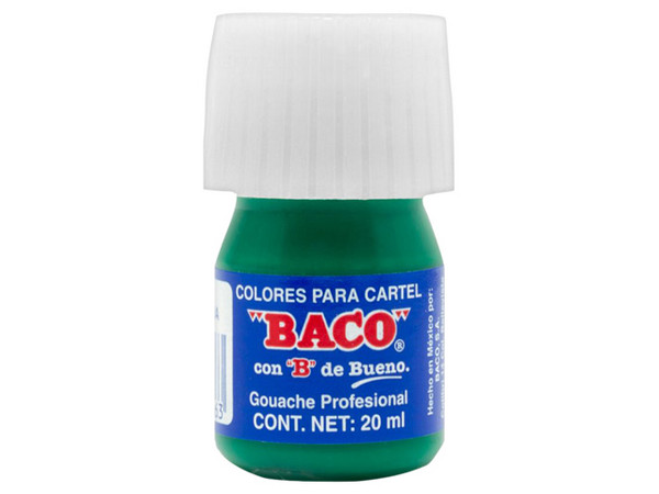 Pintura Cartel Baco PTPNA0096 de 25ml, Color Verde Esmeralda.