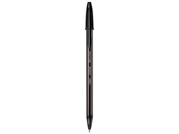 Bolígrafos BIC Cristal Precisión y Suavidad de Punto Fino 0.7 mm, Color Negro.