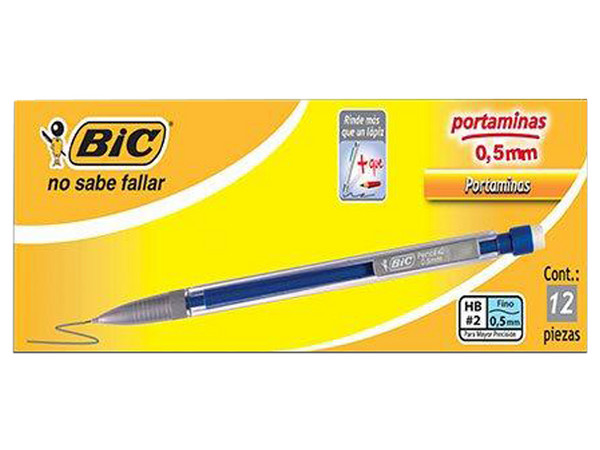 Lapicero Bic MPM-12 de punta 0.5mm. Paquete con 12 piezas