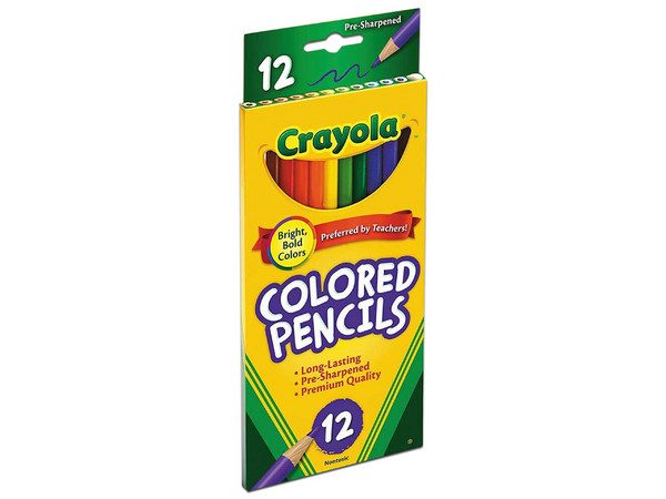 Paquete de Lapices de Colores Crayola 684012, Caja con 12 Piezas.