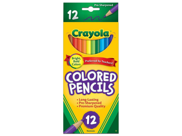 Paquete de Lapices de Colores Crayola 684012, Caja con 12 Piezas.