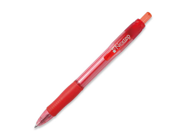 Bolígrafo Nextep NE062RS, Tinta de Gel, Punta Fina 0.5 mm, Color Rojo, Paquete con 6 Unidades.