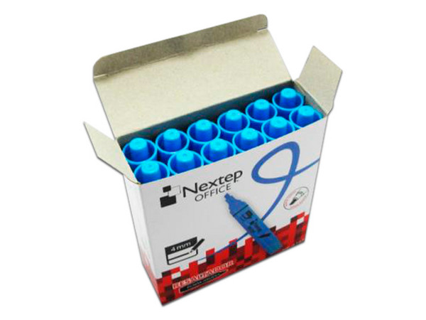 Resaltador Nextep, Color Azul, paquete con 12 piezas.