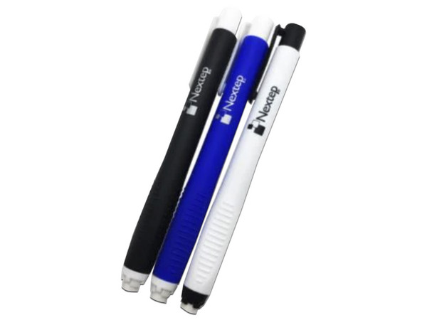 Borrador Nextep Tipo Lápiz con clic tipo retráctil con 12 Piezas.