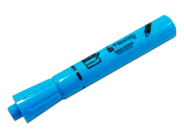 Marcatextos Nextep NE-079Z, Caja con 12 Piezas, Color Azul.