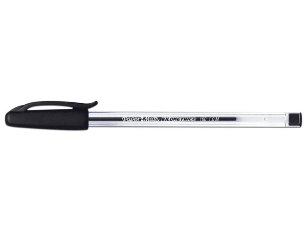 Bolígrafo de PaperMate Kilométrico, 1.0mm, Color Negro, Paquete con 12 piezas.