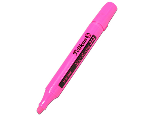 Resaltador Pelikan 414, Color Rosa, Paquete con 10 piezas.