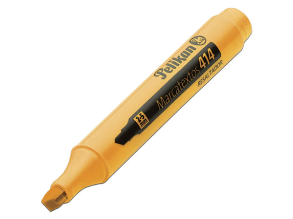 Resaltador Pelikan 414, Color Naranja, Paquete con 10 piezas.