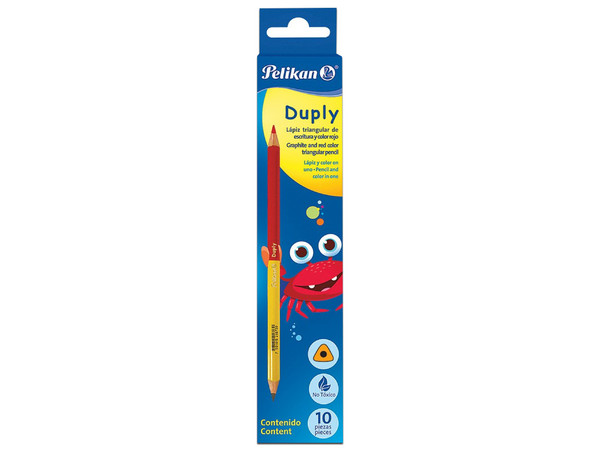 Lapíz Pelikan Triangular duply, Caja con 10 Piezas.