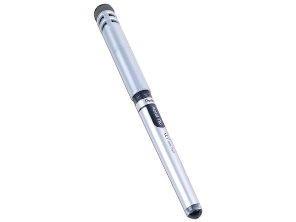 Bolígrafo de Tinta Gel PENTEL de Punto Fino, Caja de 12 piezas, Color Negro.