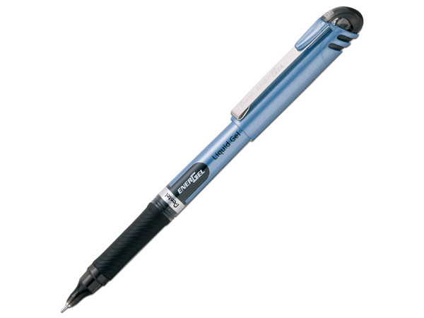 Bolígrafo Pentel BLN15-C 0.5 mm, Tinta en gel, Caja con 12 piezas, Color Azul.