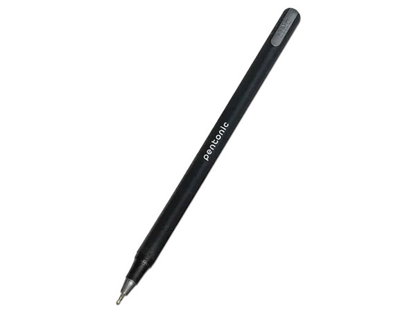 Bolígrafos de Gel Pentonic PEN13021, Punta de 0.6mm, Caja con 12 Piezas. Color Negro.