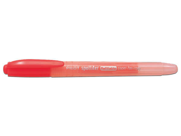 Resaltador Pilot SPOTLITER 19301, Color Rojo. Caja con 12 Piezas.