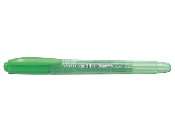 Resaltador Pilot SPOTLITER 19304, Color Verde. Caja con 12 Piezas.