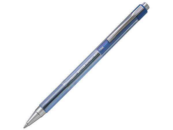 Bolígrafo  Pilot BP145, Punto Fino, 12 piezas, Color Azul.