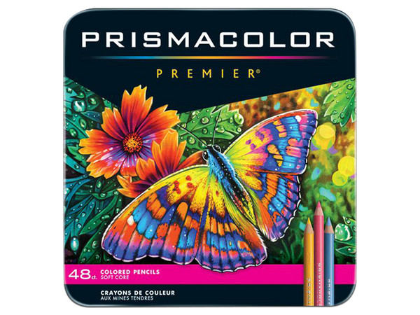 Paquete de colores Prismacolor Premier con 48 piezas.