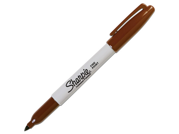 Paquete de Marcadores permanentes Sharpie M1922535, 12 piezas, Punto fino, Color Cafe.