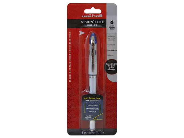 Bolígrafo Vision Elite Uni-ball Azul, 1 Pieza, Punta Mediana(0.8 mm)