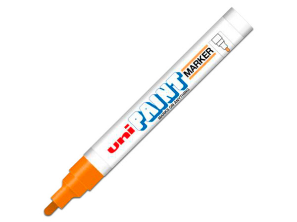 Paquete de Marcadores Azor UniPaint PX-20, 12 piezas, Color Naranja.