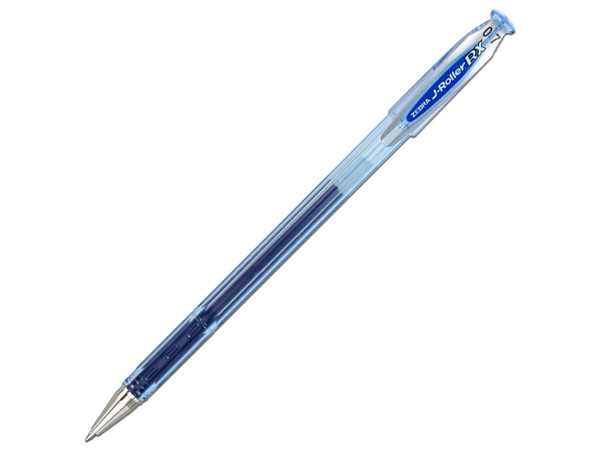 Bolígrafo de gel Zebra J Roller RX, Punto mediano, Color Azul, 6 piezas.