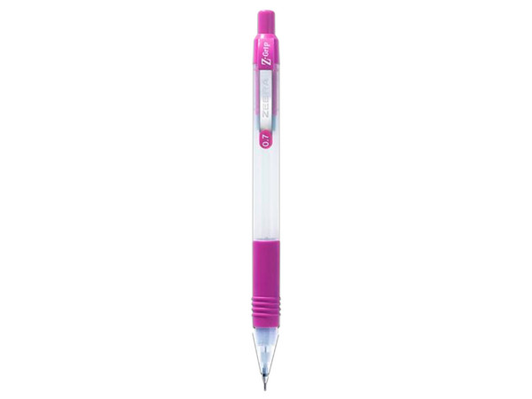 Lapicero Zebra Z-Grip de 0.7mm. Color Rosa.