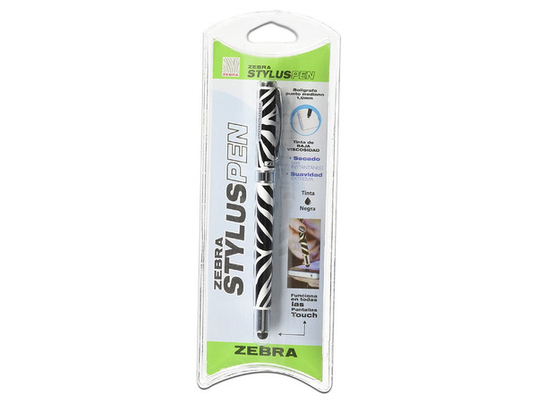 Bolígrafo ZEBRA P. Med 10mm Stylus 6.0mm, Color Negro, 1 pieza.