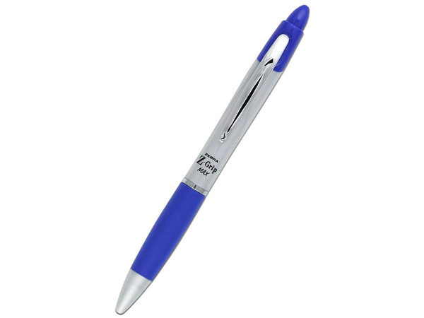 Bolígrafo Zebra Z-Grip Max, Retráctil, 1.0mm. Caja con 12 Piezas. Color Azul.