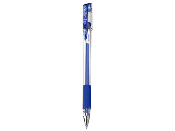 Bolígrafo de Gel Deli E6600SA, Punta Fina de 0.5mm, Caja con 12 Piezas. Color Azul.