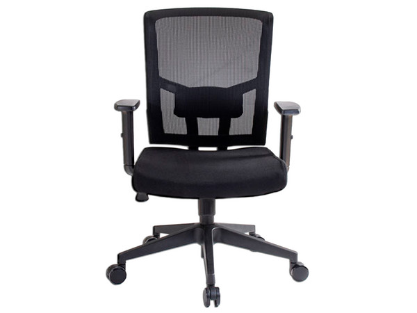Silla Ejecutiva ERGO Caselli con Descansa brazos, Altura ajustable, Color Negro.