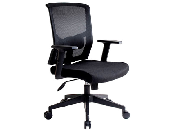 Silla Ejecutiva ERGO Caselli con Descansa brazos, Altura ajustable, Color Negro.