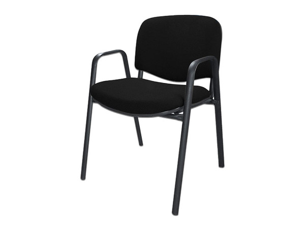 Silla Ergonómica Ergo 1626, con descansabrazos. Color Negro.