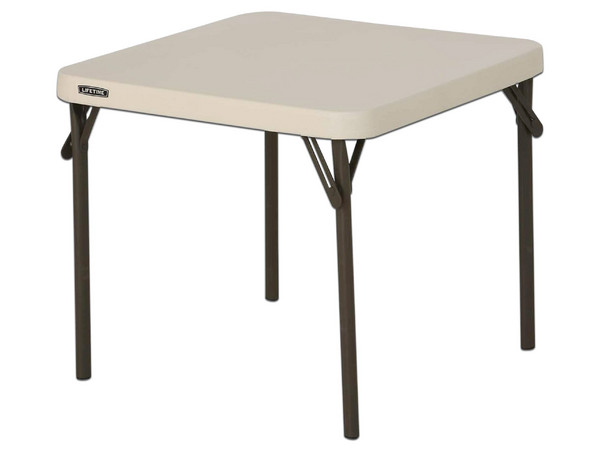Mesa Plegable Lifetime 80514, 55.9 x 55.9cm, Color Beige.