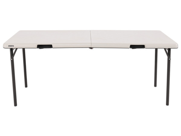 Mesa Plegable LIFETIME 80898U de 182.9 cm x 76.2 cm, Color Blanco.