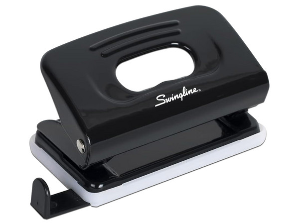 Perforadora ACCO Brands P1427, 2 Orificios, Distancia de 8cm. Color Negro.