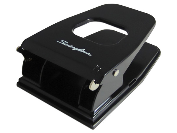Perforadora ACCO Brands P2089, 2 Orificios, Distancia de 7 y 8cm. Color Negro.