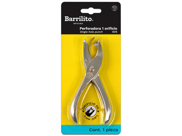 Perforadora Barrilito, 1 Orificio, 1/8