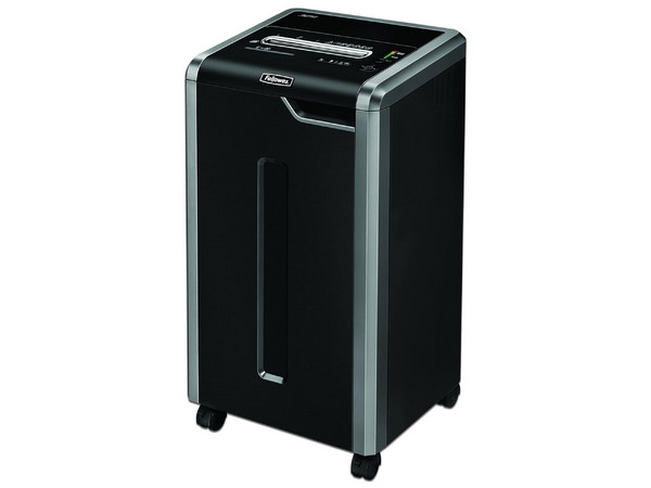 Trituradora Fellowes 325Ci de Corte Cruzado, Capacidad de 22 Hojas, Cesto de 22 Galones, Color Negro