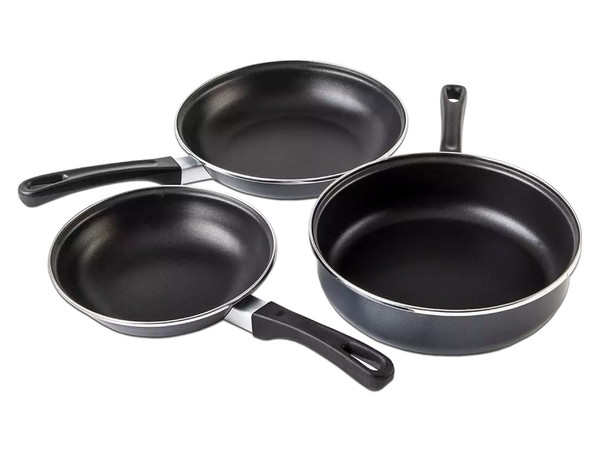 Batería de Cocina Cinsa Mega Óptima de 9 piezas, Color Negro.