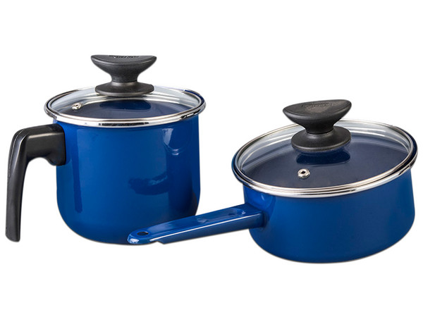 Batería de Cocina Cinsa Europea, 10 Piezas, acero vitrificado, color azul.