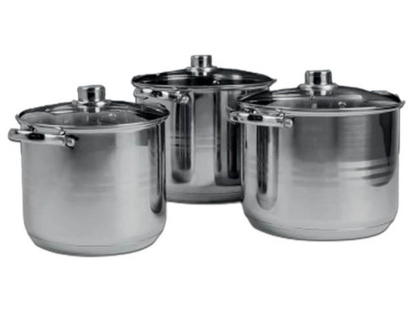 Set Ollas Profundas Queen Sense de 6 piezas con tamaños de 22, 24 y 26 cm AI SOA025-00