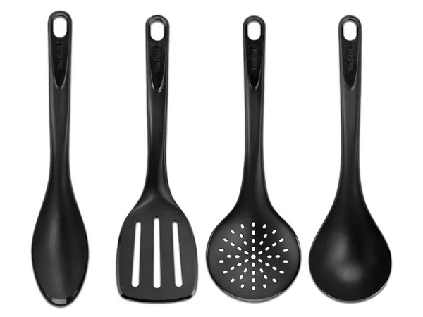 Batería de Cocina T-FAL BAT18M0226100 Con 18 Piezas, Antiadherente Vital, Color Negro.