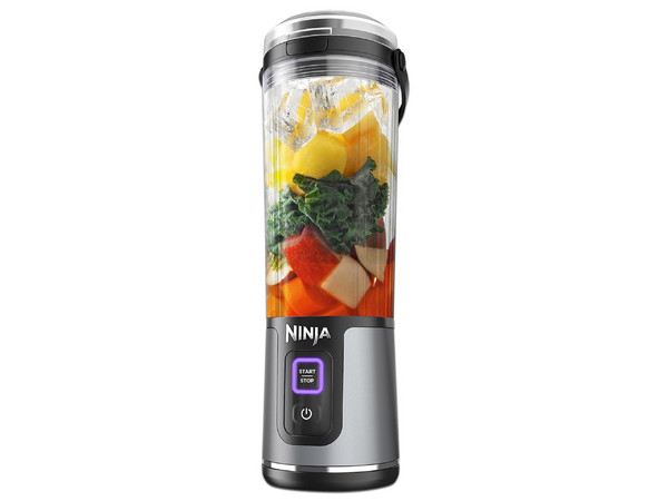 Licuadora Portátil Ninja Blast BC151BK De 0.5 Litros, USB Tipo C, 2000mAh, Color Gris.