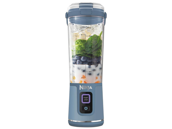Licuadora Portátil Ninja Blast BC151LAANV, 2000mAh, Vaso de 532ml, USB Tipo C. Color Azul.