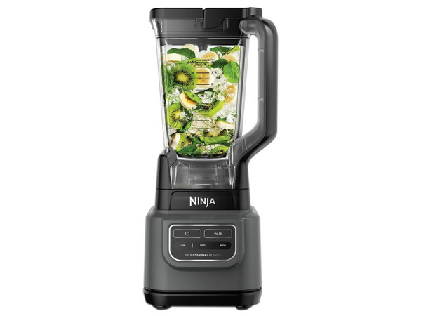 Licuadora Ninja BE200, 1000W, Triple Aspa, Vaso de 720 oz. Color Gris.