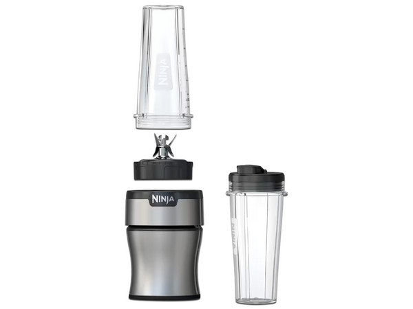 Licuadora Ninja Nutri Blender Plus BN300 de 1000W, 2 Vasos de 710ml. Color Gris.