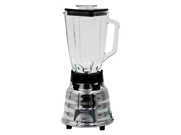 Licuadora Oster 450-10, 1 velocidad, Capacidad de 1.25 litros. Color Cromo.