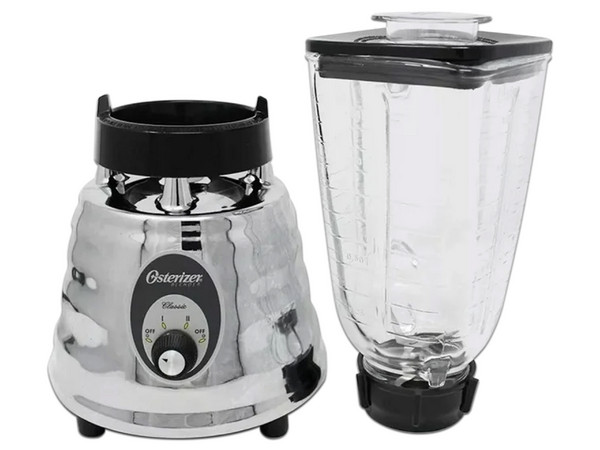 Licuadora Oster 465-013 de 500W, 1.25L, 2 Velocidades, Color Gris.