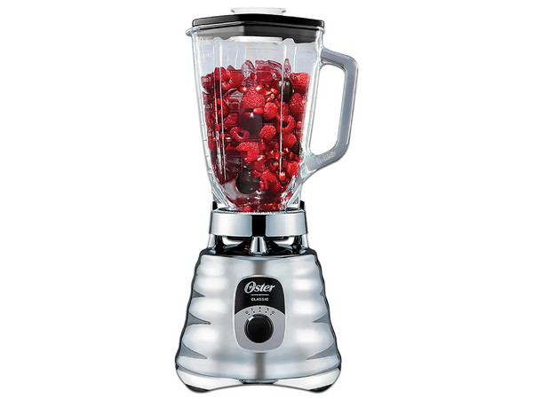 Licuadora Oster BLST4655-013: Potencia de 700W, Capacidad de 1.25L, Cuerpo de Acero Inoxidable, 3 Velocidades con Control Giratorio, Función Picahielos.