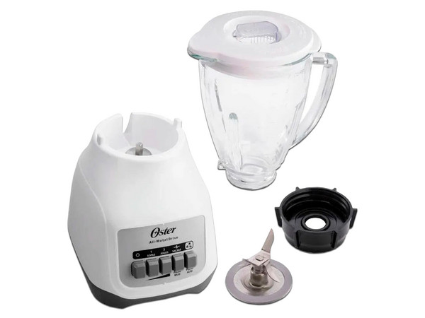 Licuadora Oster BLSTKAG-WPB-013, 2 velocidades, Capacidad de 1.5 litros. Color Blanco.